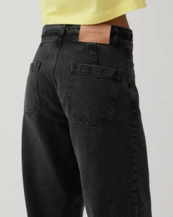 Outlet Maude Trousers Organic Cotton Denim Black Trousers | Denim
