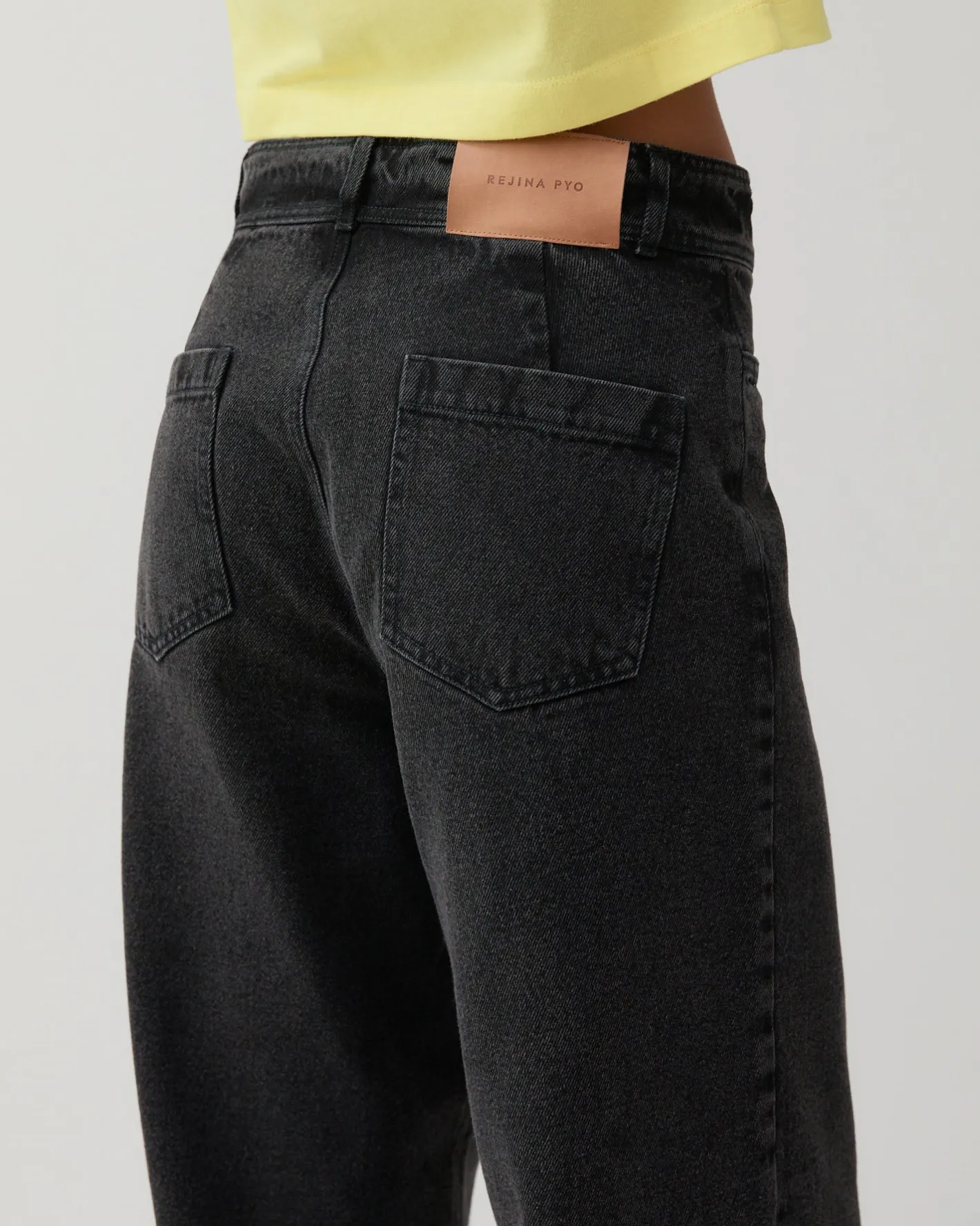 Outlet Maude Trousers Organic Cotton Denim Black Trousers | Denim