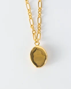 Discount Molten Locket Necklace Gold Plated Necklaces