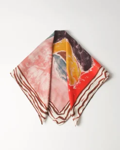 Best Munch x Silk Scarf Print Red Hats | Scarves