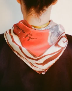 Best Munch x Silk Scarf Print Red Hats | Scarves