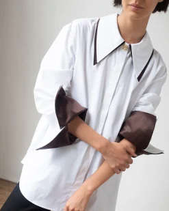 Hot Parker Shirt Organic Cotton Off-White Shirts & Blouses | Clothing