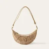 Clearance Petite Banana Bag Leather Print Snake Everyday