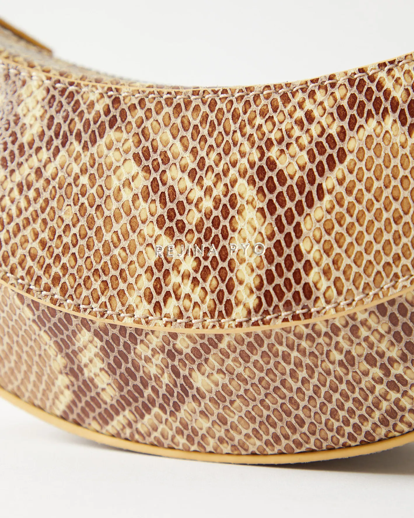Clearance Petite Banana Bag Leather Print Snake Everyday