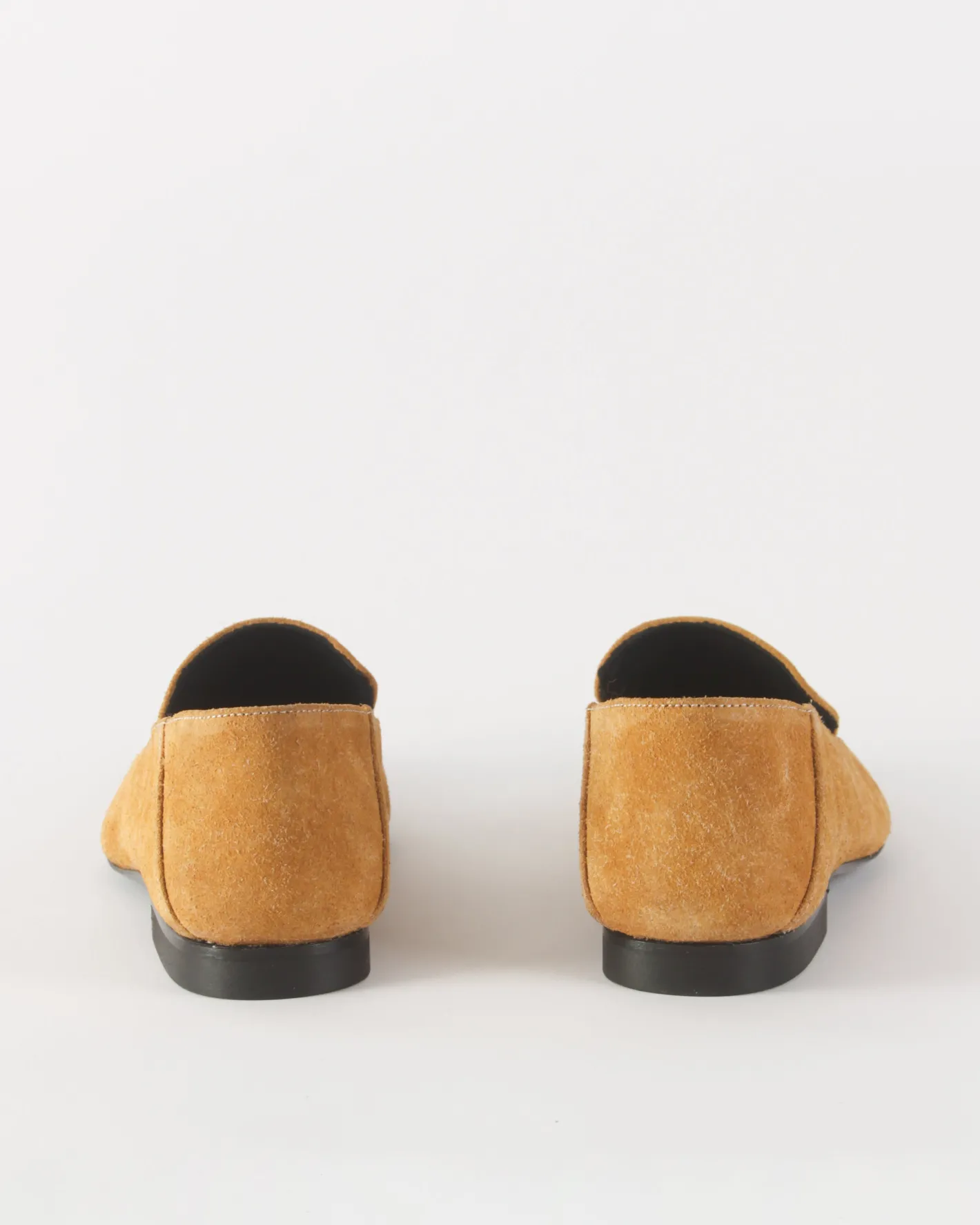 New Pointed Loafer Suede Tan Flats