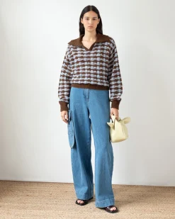 Best Rae Sweater Alpaca Blend Blue Knitwear | Clothing