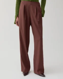 New Reine Trousers Wool Blend Brown Trousers | Tailoring