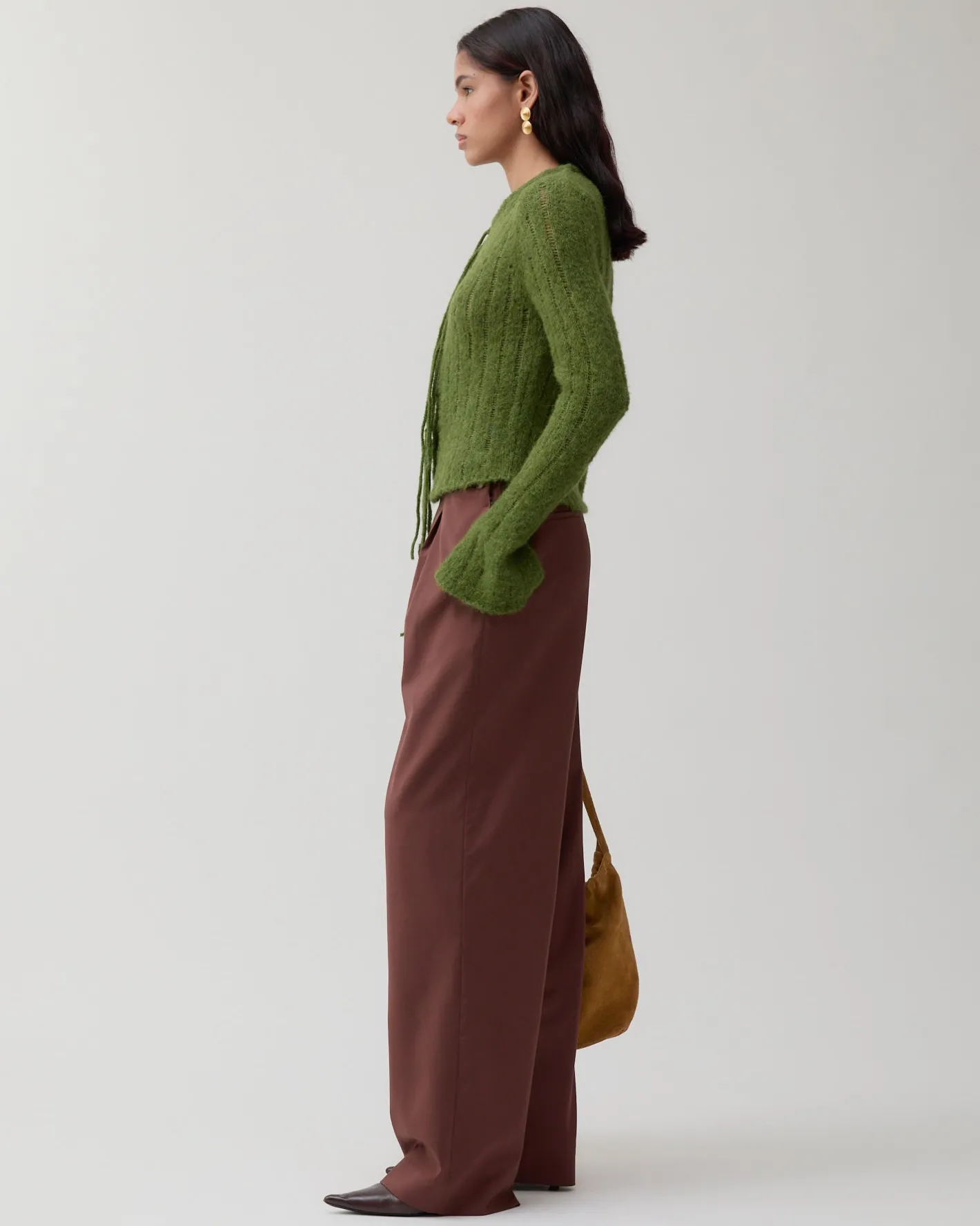 Online Robyn Cardigan Alpaca Green Knitwear | Clothing