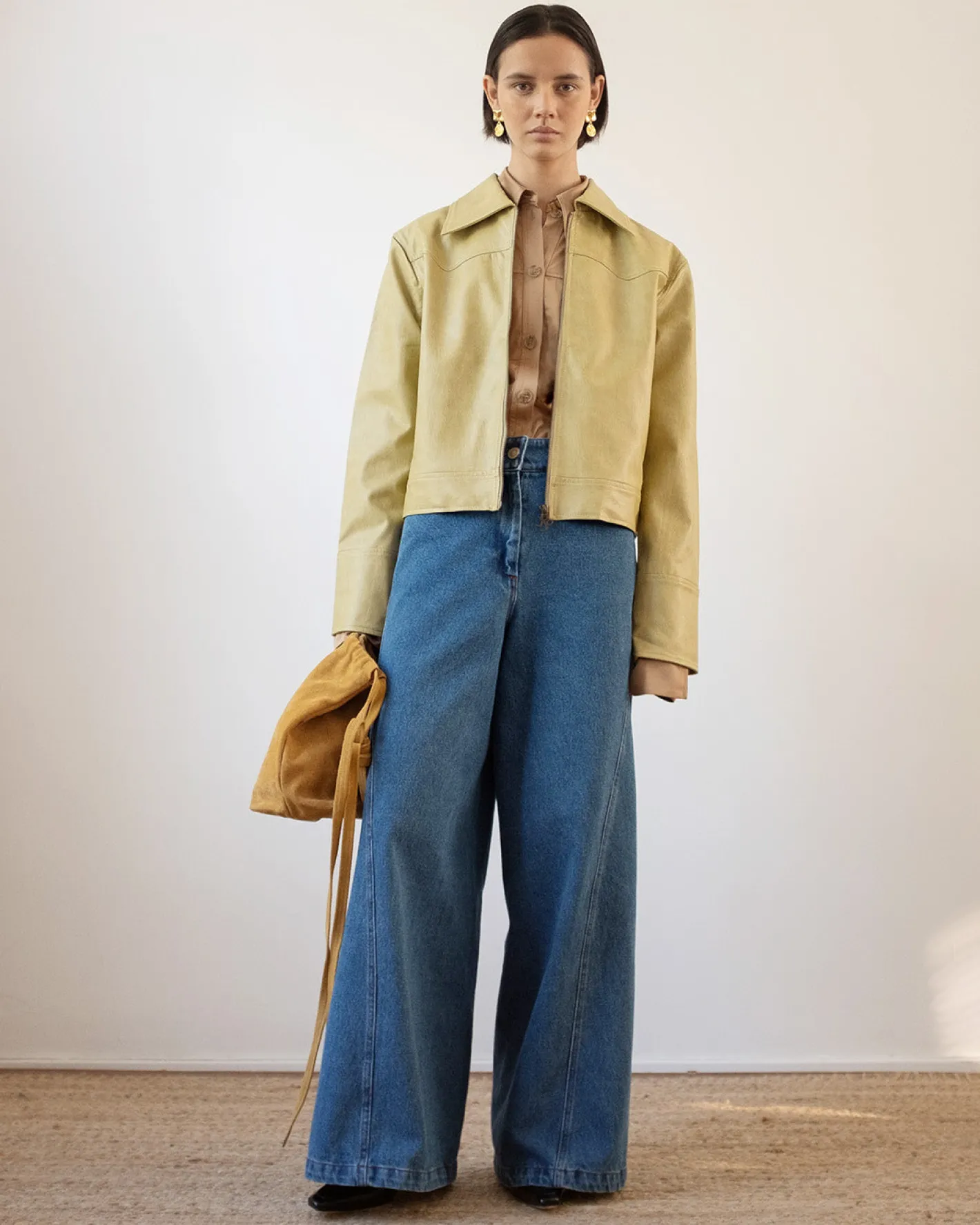 Sale Rowan Jacket Faux Leather Beige Jackets | Jackets