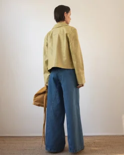 Sale Rowan Jacket Faux Leather Beige Jackets | Jackets