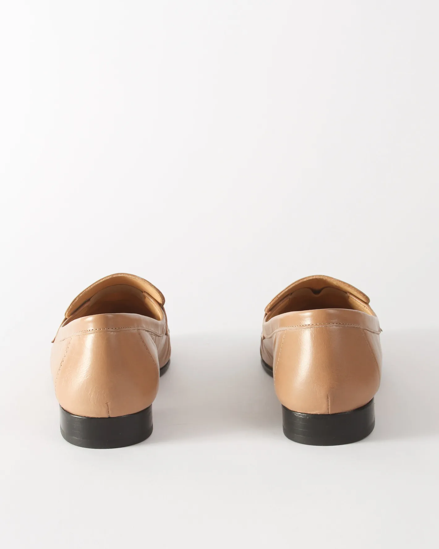Sale Ruched Loafer Leather Miele Flats