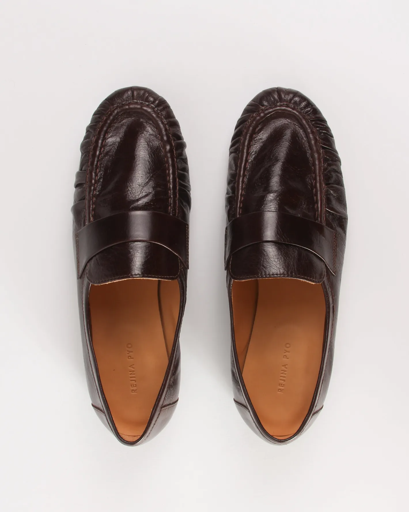 Sale Ruched Loafer Leather Morgano Flats