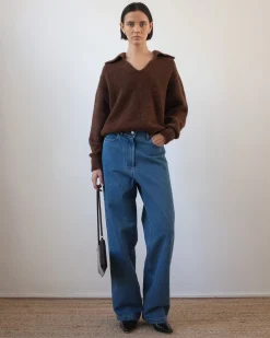 Clearance Sandy Sweater Alpaca Brown Knitwear | Clothing