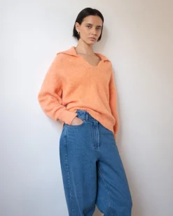 Hot Sandy Sweater Alpaca Peach Knitwear | Clothing