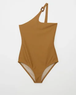 Online Sienna One-piece Recycled Nylon Walnut Swimwear