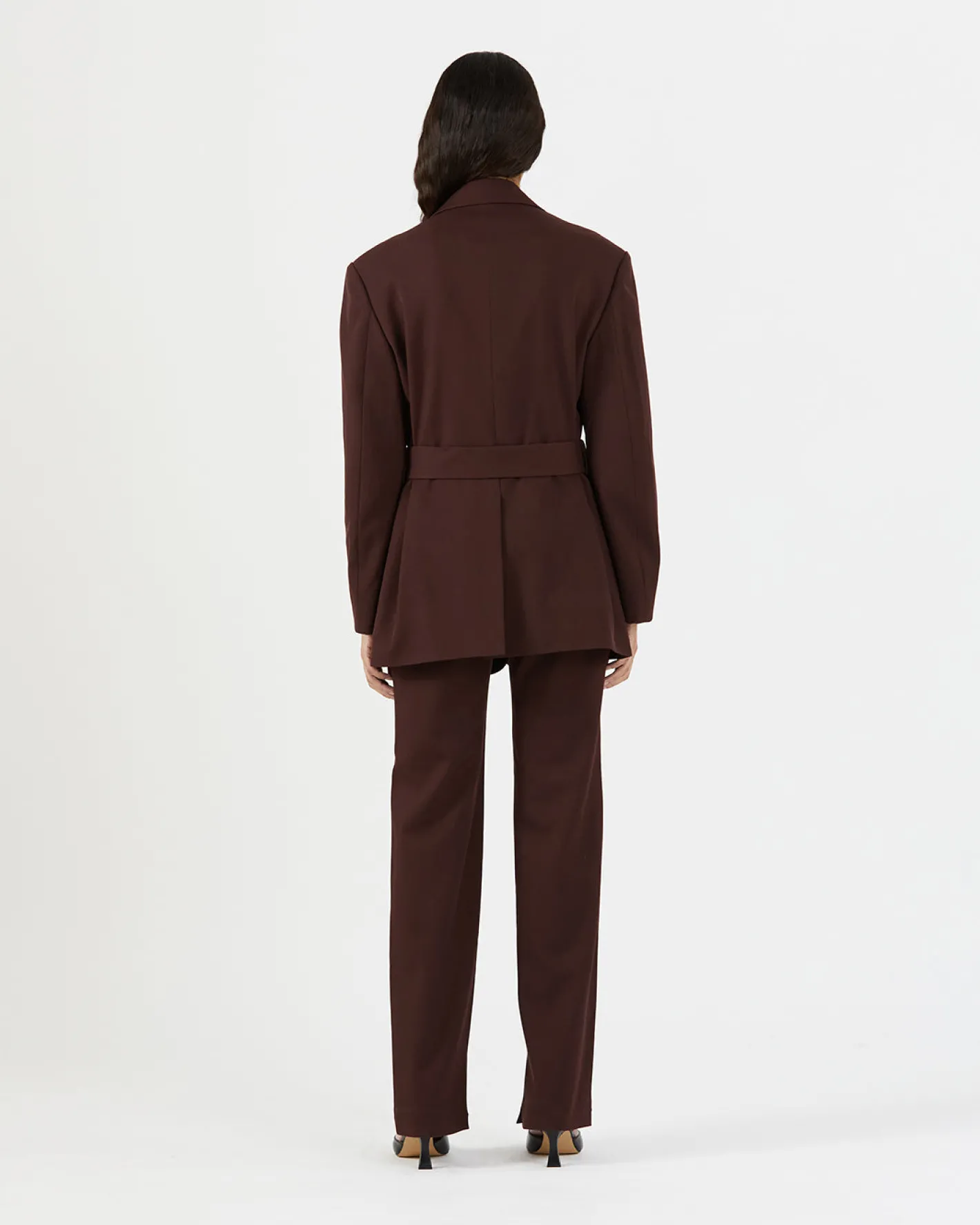 Discount Simone Jacket Wool Blend Twill Burgundy Tailoring | Jackets