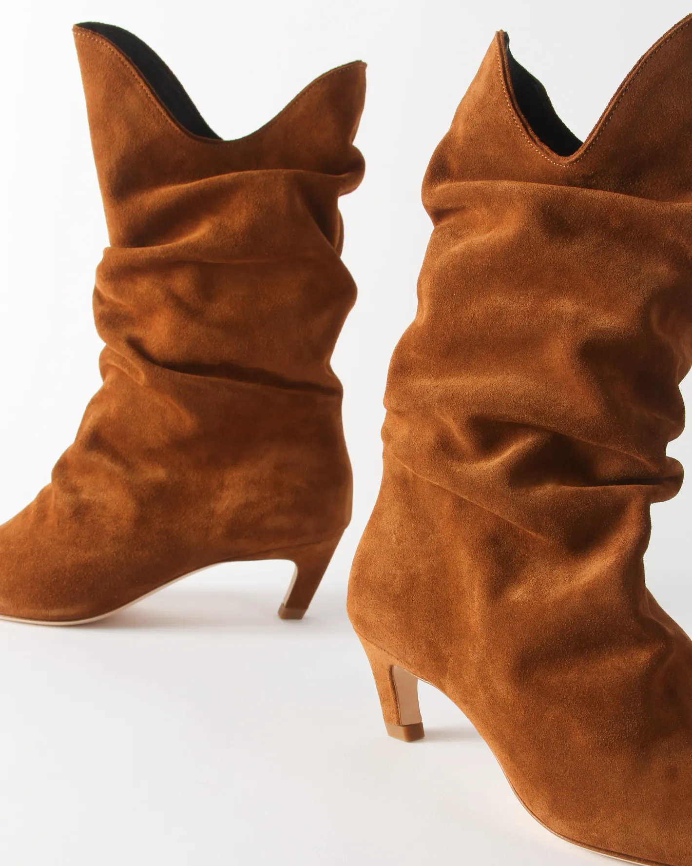 Discount Slouchy Boot Suede Tan Boots