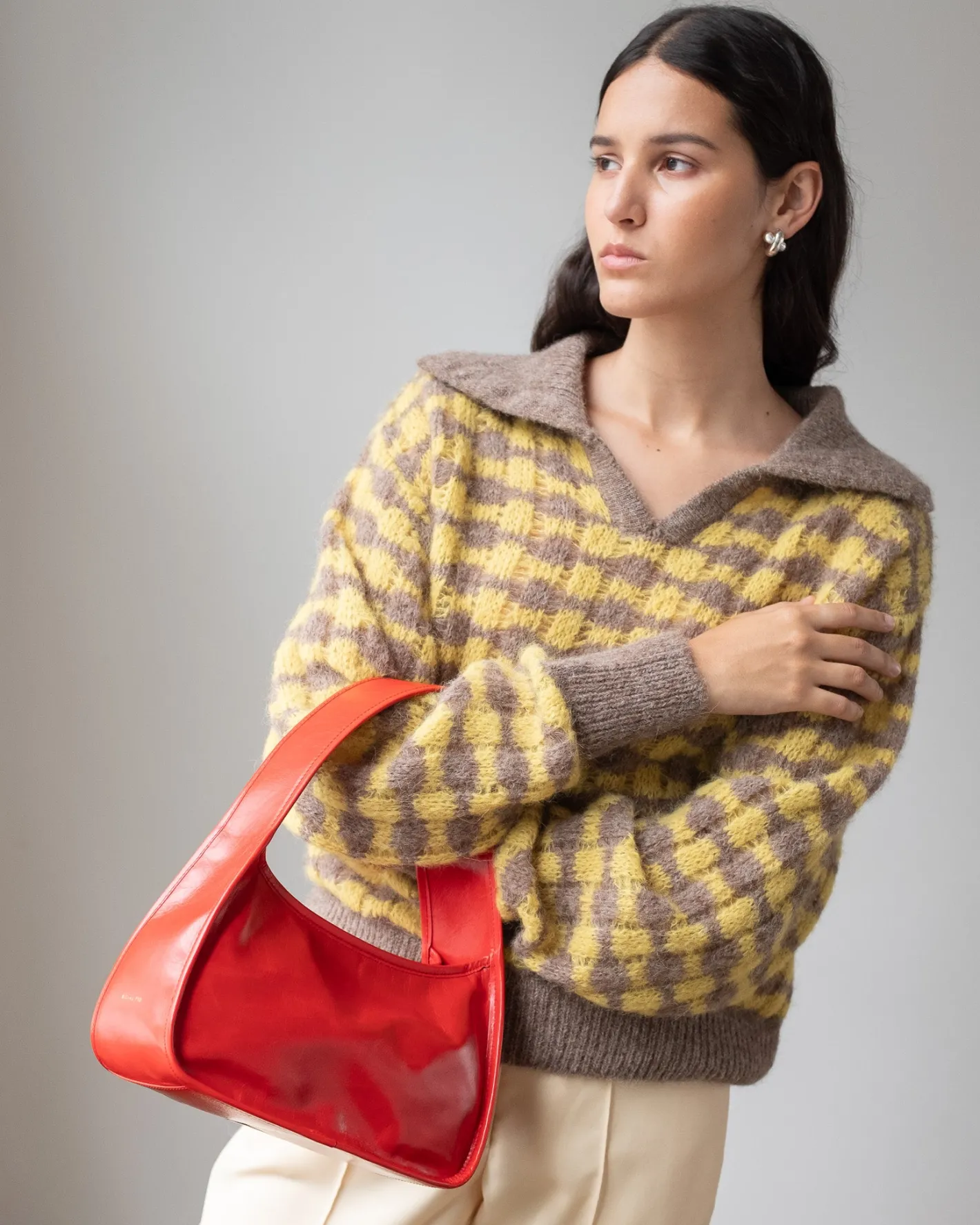 Outlet Sofia Bag Leather Rosso Everyday