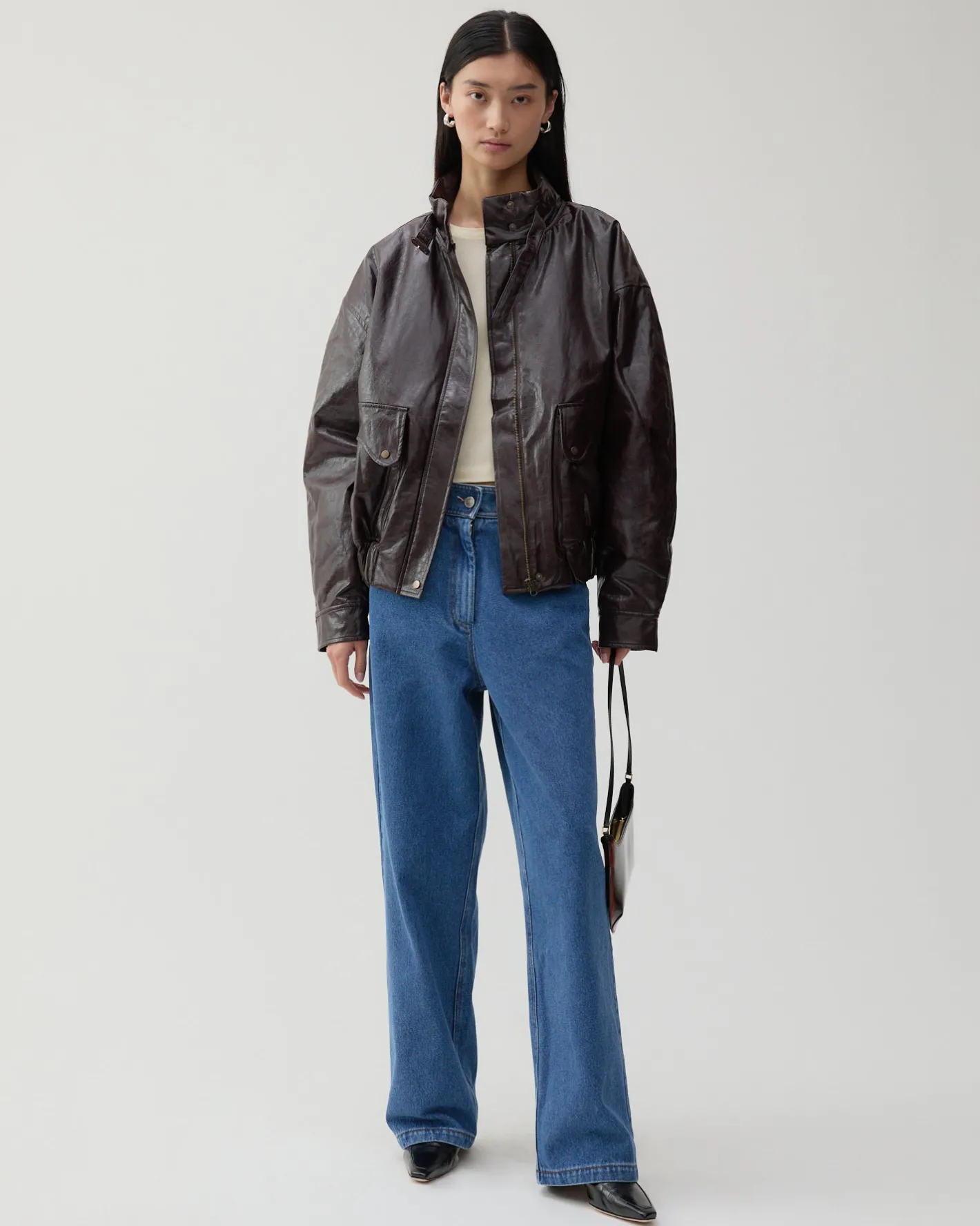 Fashion Sofie Jacket Faux Leather Burgundy Jackets | Jackets