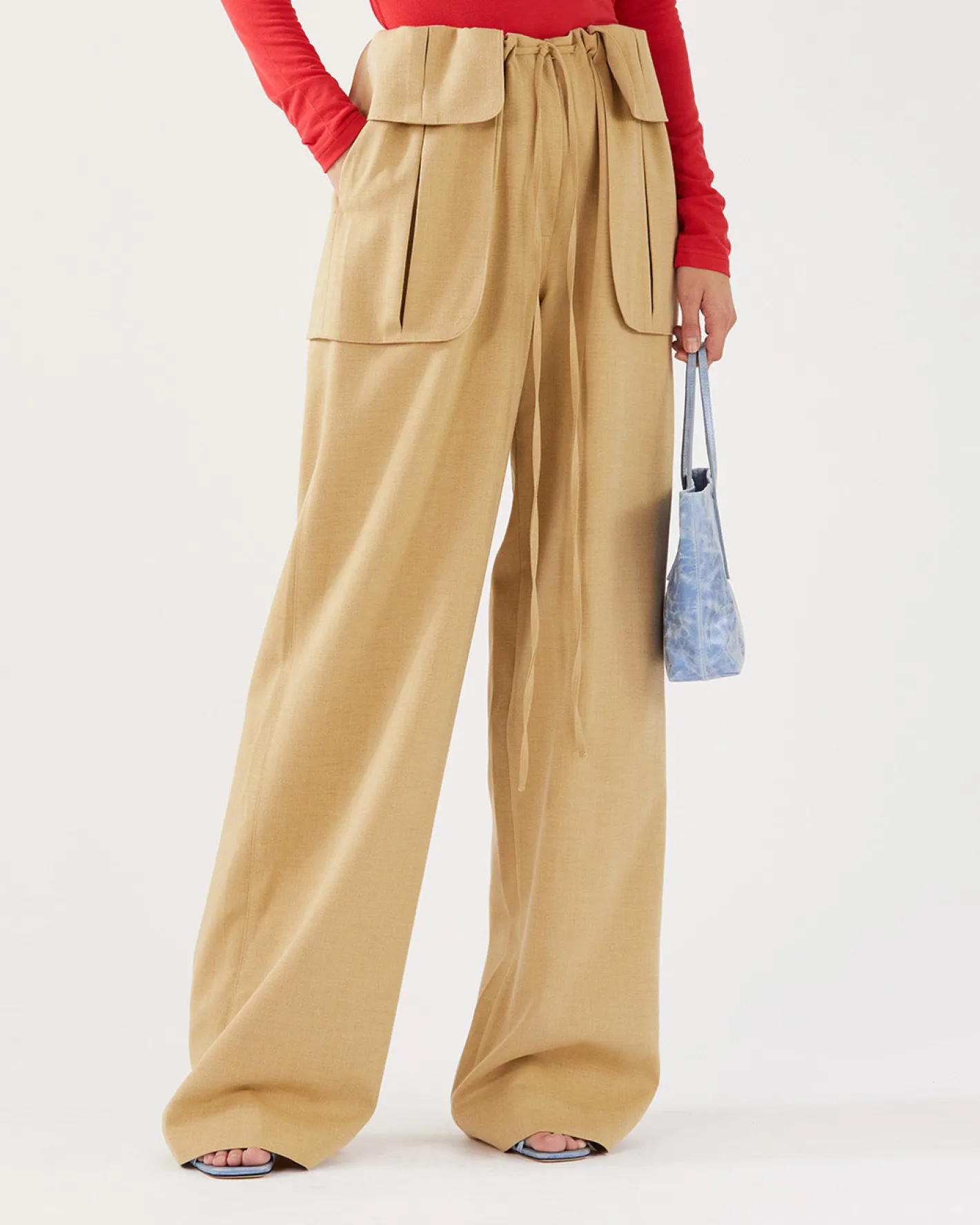 New Sonia Trousers Tencel Blend Suiting Beige Trousers | Tailoring