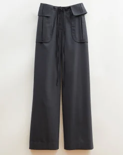 Discount Sonia Trousers Wool Blend Suiting Slate Trousers | Tailoring