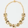 Outlet Squiggle Necklace Gold Plated Necklaces