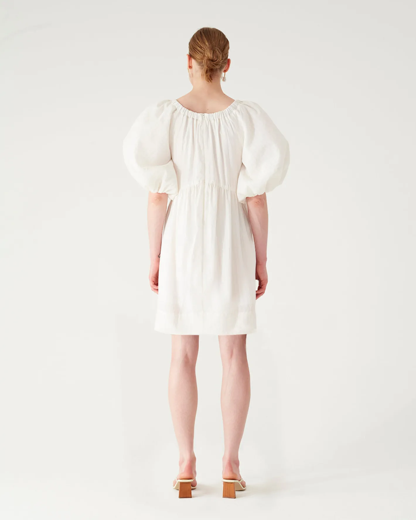 New Terry Dress Cotton Blend Jacquard Off White Dresses