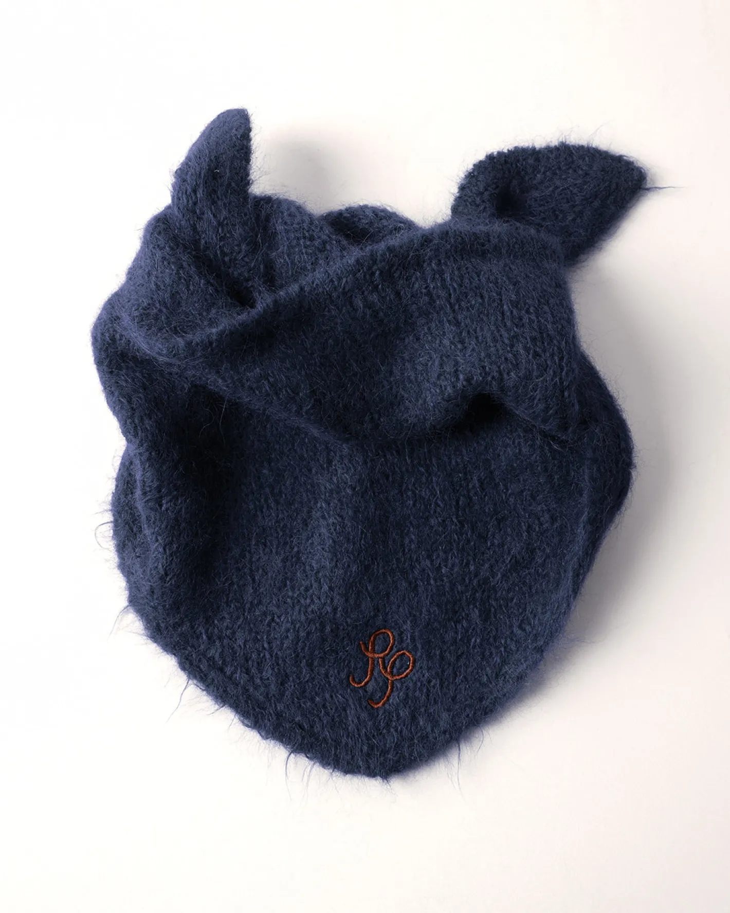 Hot Triangle Scarf Alpaca Blend Navy Hats | Scarves