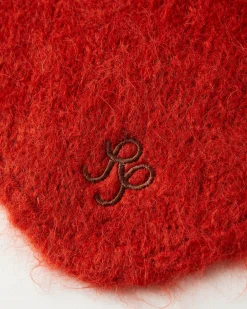New Triangle Scarf Alpaca Blend Red Hats | Scarves