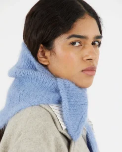 Discount Triangle Scarf Alpaca Blend Blue Hats | Scarves