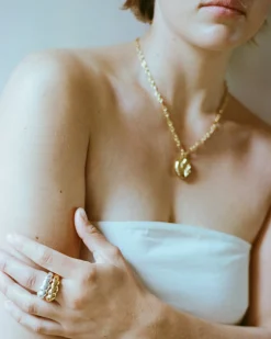Fashion Twirl Ring Gold Vermeil Rings