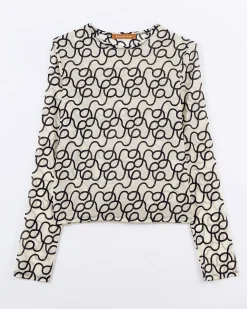 Best Zoya Top Mesh Printed Off-White T-Shirts & Tanks | Clothing